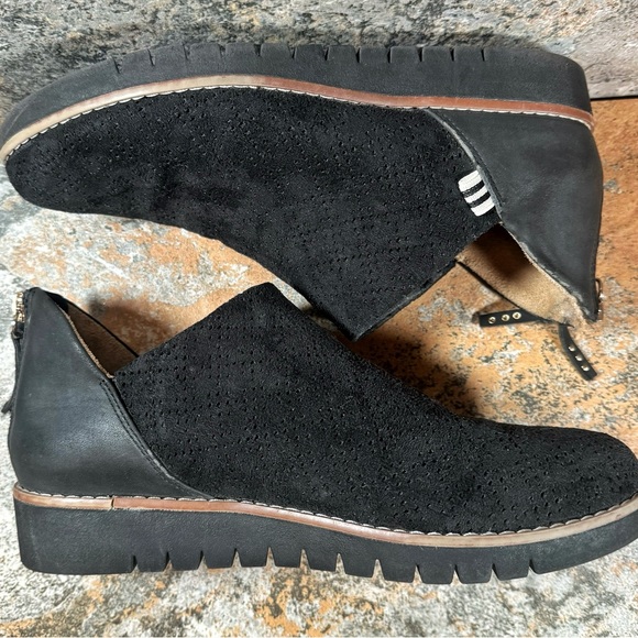 DR SCHOLLS Shoes Womens Size 6 Black Insane Shootie Comfort Ankle Zip Up Booties - Picture 4 of 11